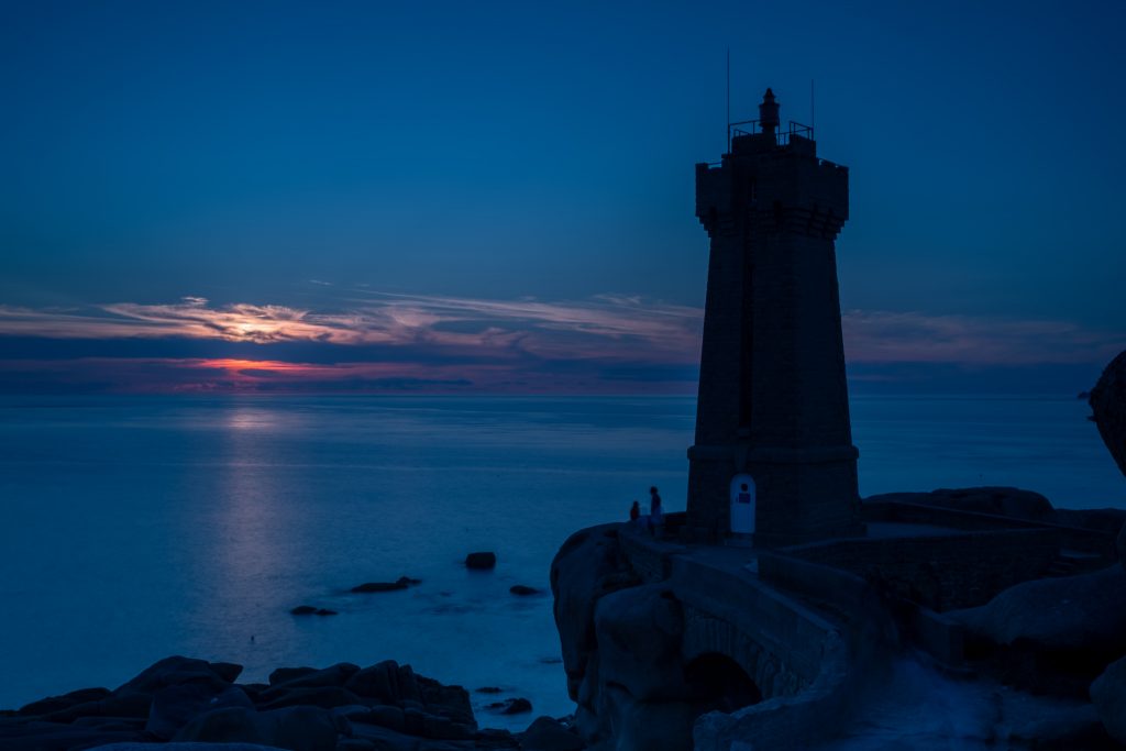 Late sunset at Ploumanac'h Lighthouse